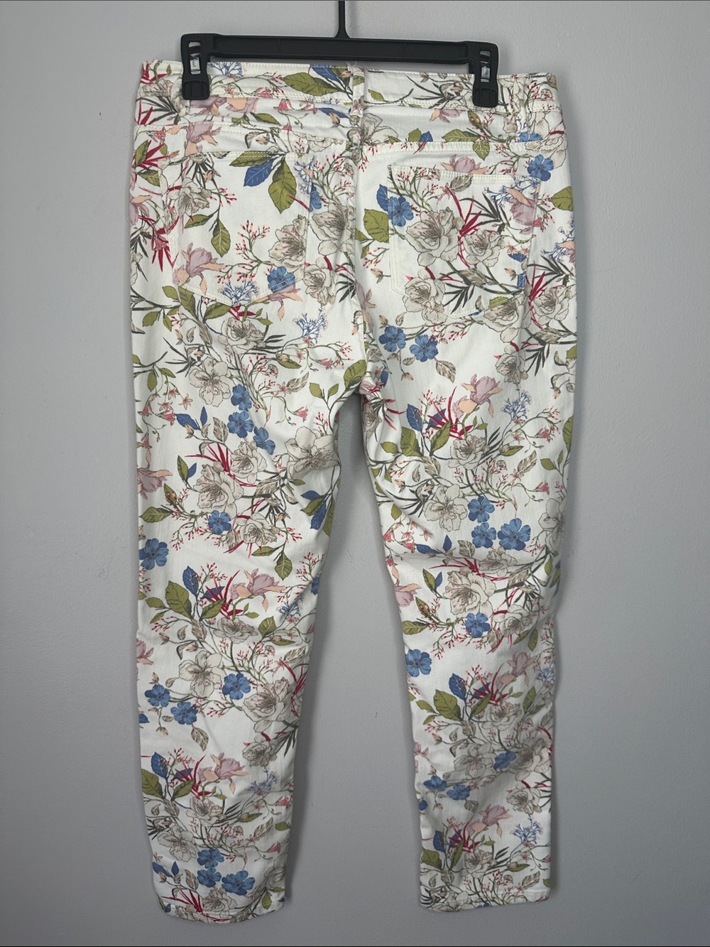 Floral Skinny Women’s Jeans - White Multi - Picture 6 of 8